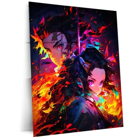 Demon Slayer Anime Metal Poster