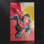 Retro Comic Superman Metal Wall Art Poster