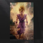 Gohan Super Saiyan Mode DBZ Metal Wall Poster