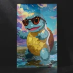 Squirtle Squad – Cool Shades Pokémon Metal Poster