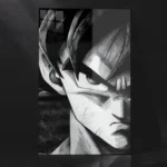 Goku Face Skatch DBZ Metal Wall Poster