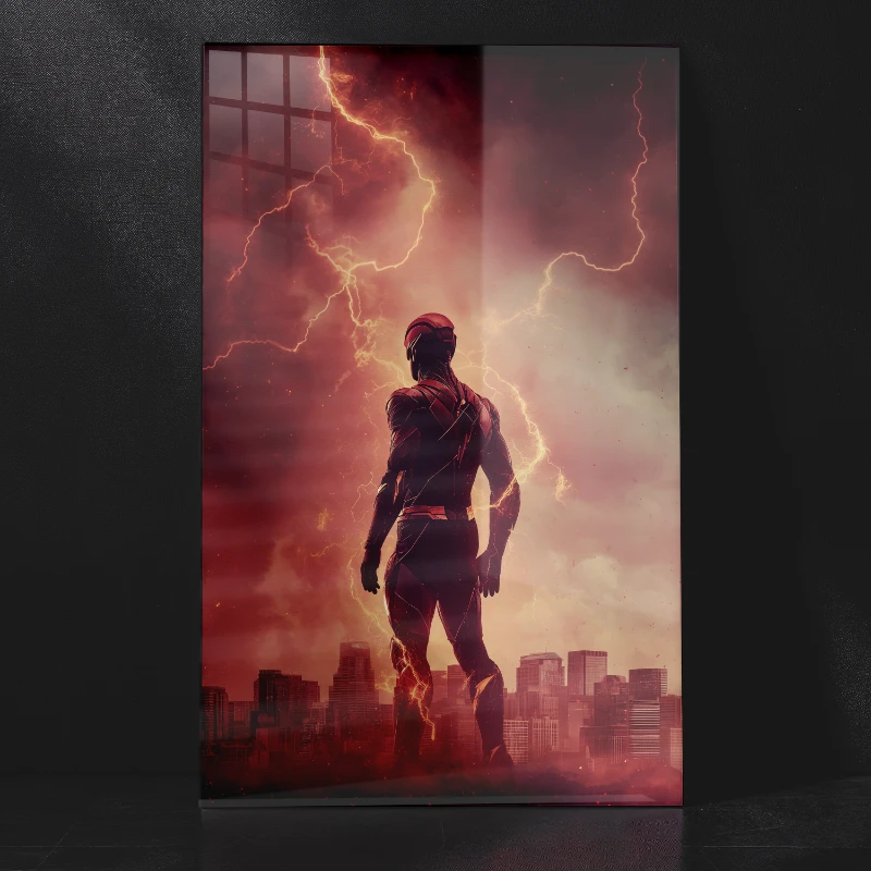 The Flash DC Metal Poster – Modern Wall Art for Fans