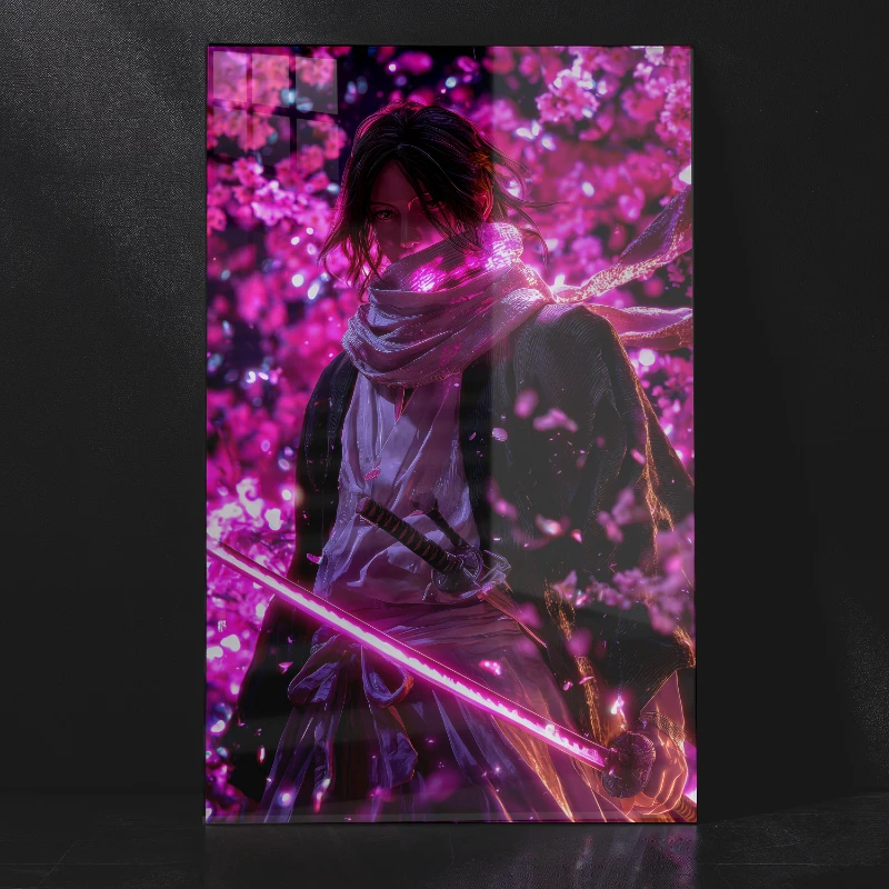 Byakuya Kuchiki Senbonzakura Metal Wall Art
