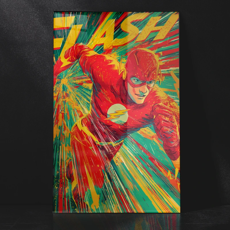 Scarlet Speedster Comic Edition Metal Poster