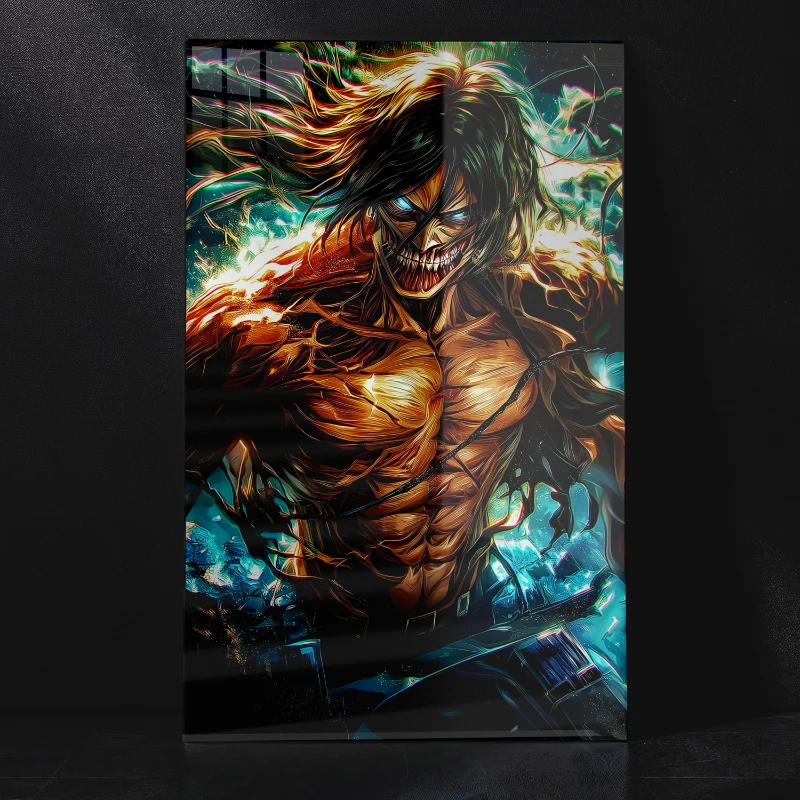 Attack on Titan Anime Metal Poster | Premium Wall Art Decor