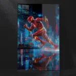 Run Barry Run Metal Poster – Vibrant Superhero Print