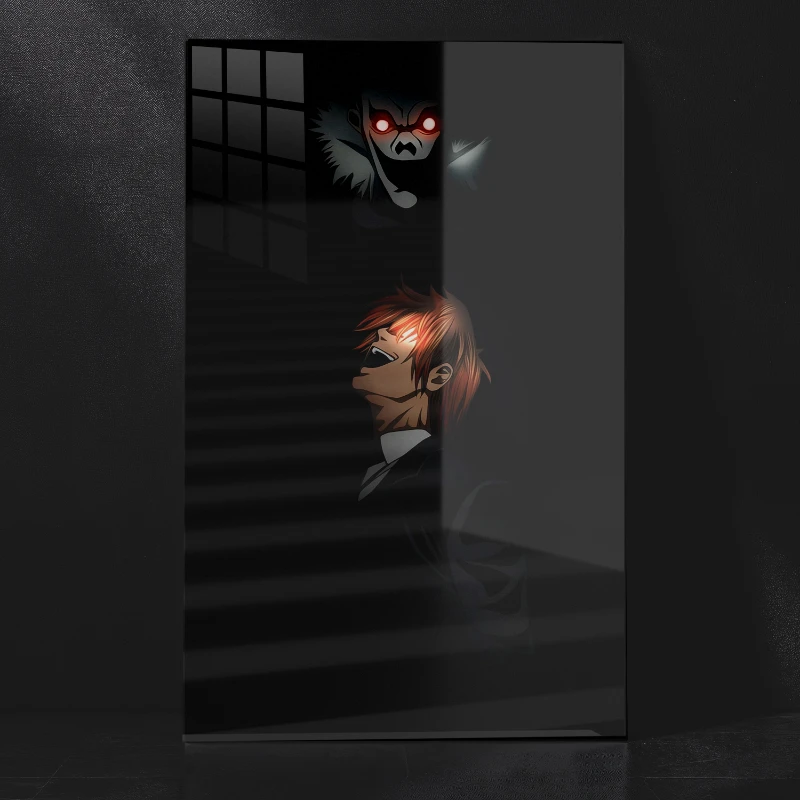 Light Yagami "Kira`s Laugh" Death Note Metal Poster
