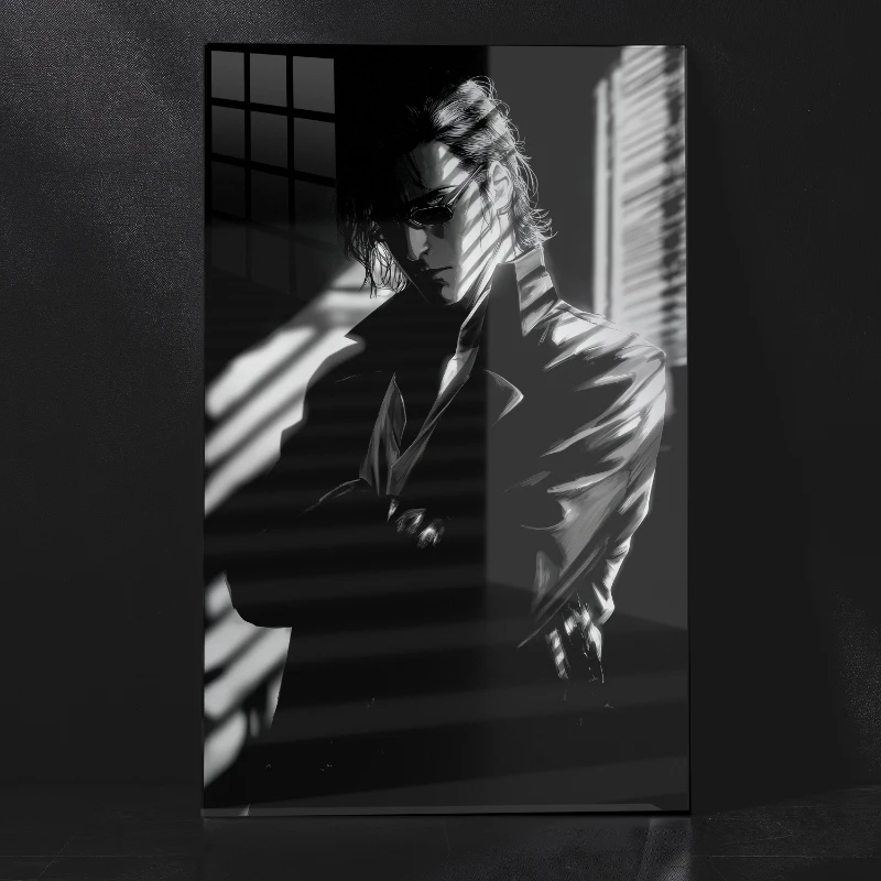 Aizen Noir Shadow Art Metal Wall Print