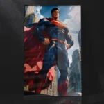 Superman Metal Wall Poster – Iconic Comic Pose