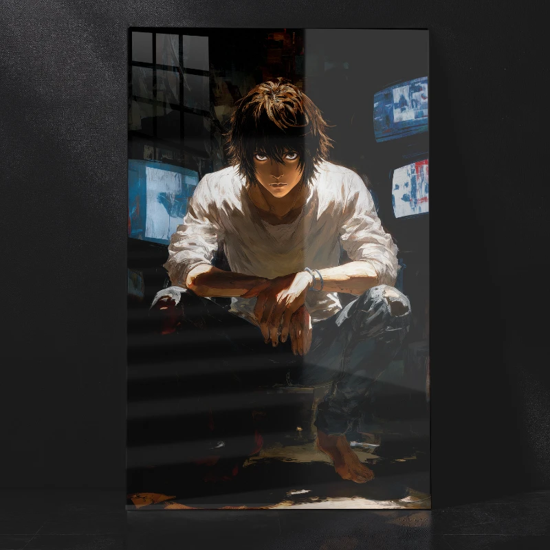"L" Death Note Metal Poster