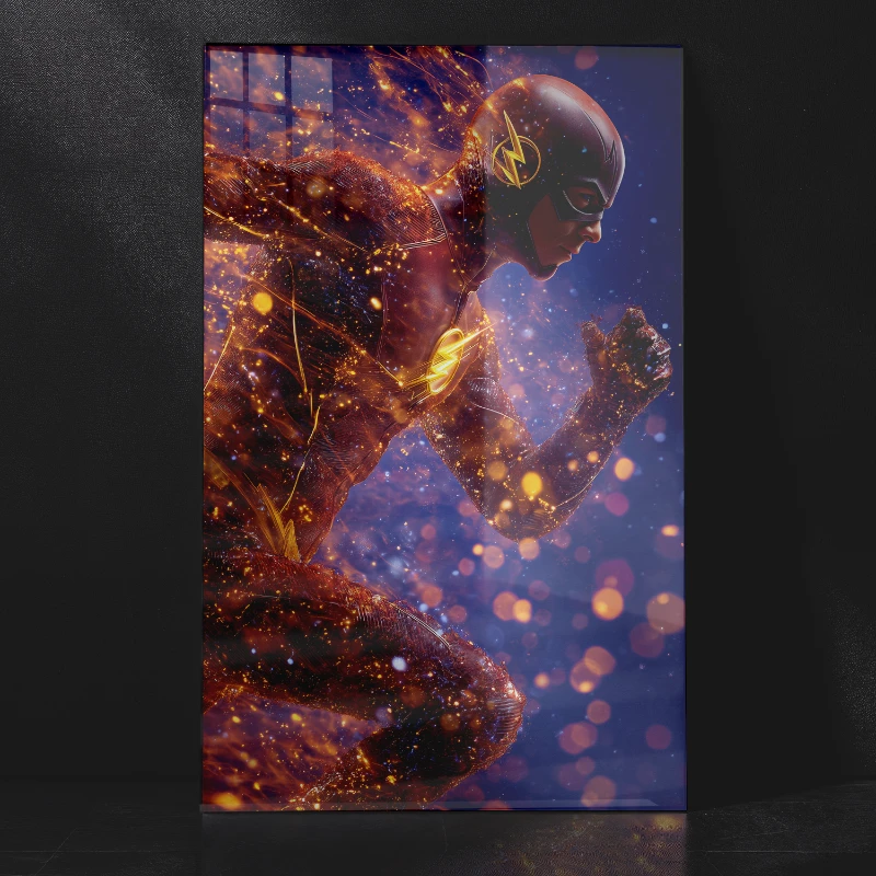The Flash DC Metal Poster – Modern Wall Art for Fans