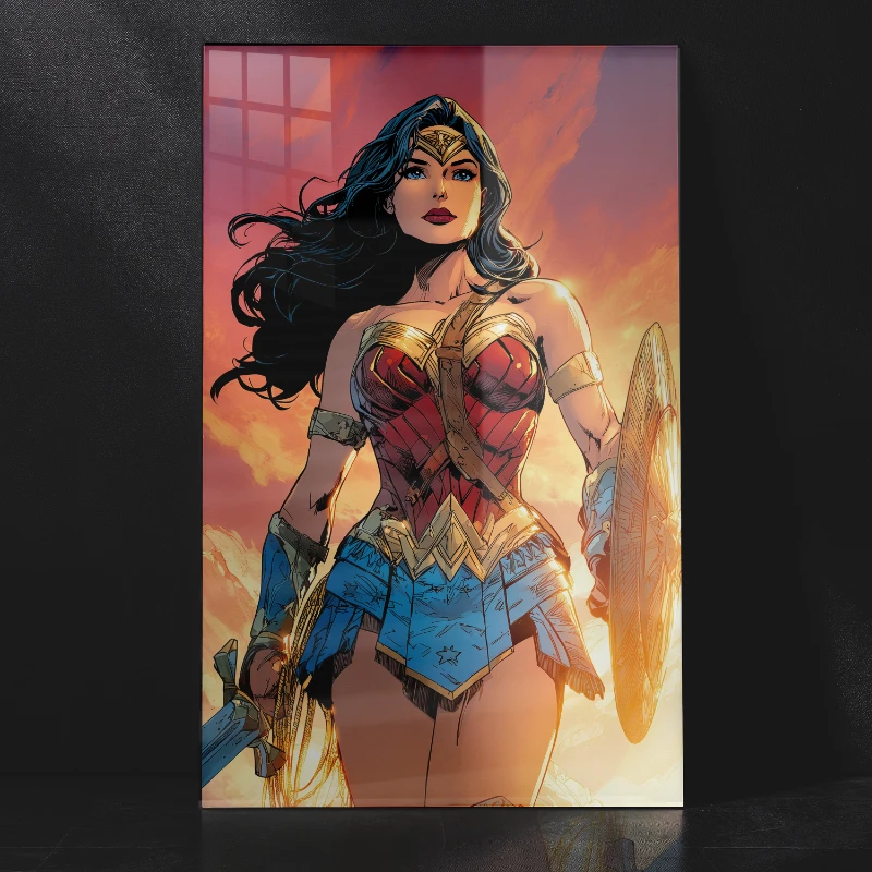 Wonder Woman Comic Metal Poster – Classic Amazon Style