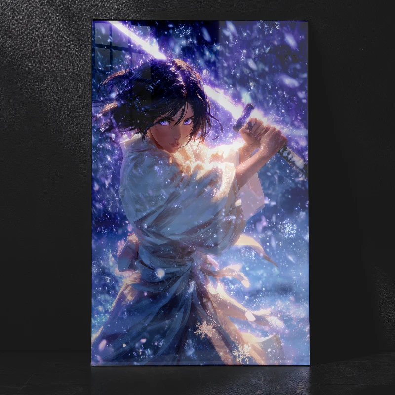 Rukia Kuchiki Artistic Metal Wall Art Poster