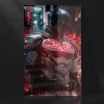 Batman Heroic Neon Wall Art – High-Quality Metal Print