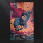 Retro Comic Hero Superman Metal Poster