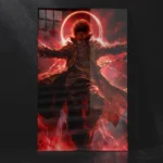 Light Yagami Neon Death Note Wall Art Metal Poster
