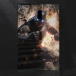 Batman Comic Action Metal Poster – The Dark Knight Strikes