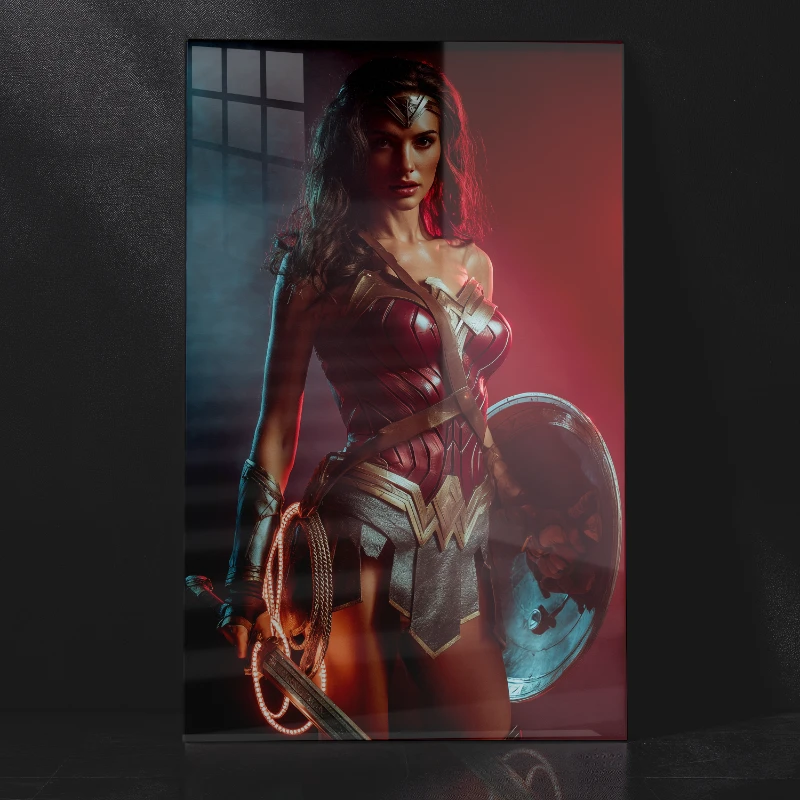 Amazon Goddess Wonder Woman – Premium Metal Poster