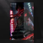 Mikasa Ackerman AOT Anime Metal Poster | Premium Wall Metal Poster