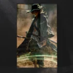 Bleach Kisuke Urahara Iconic Hat & Fan Metal Wall Art