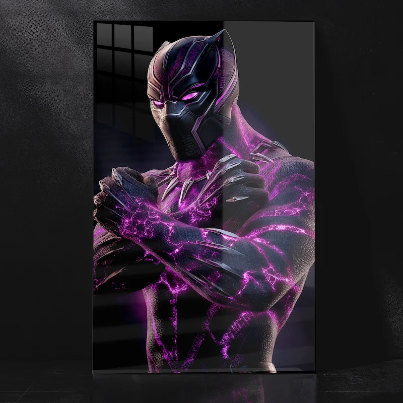 The Silent King: Black Panther’s Legacy of Honor Metal Poster
