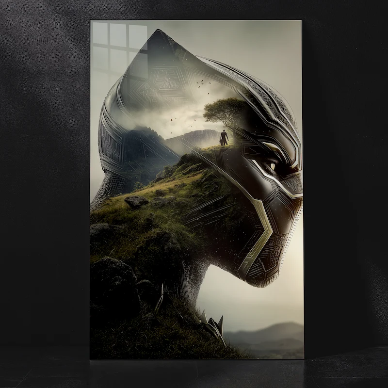 Black Panther – Face of the King Metal Poster
