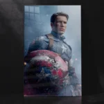 Broken Shield, Unbroken Spirit – Captain America Metal Poster