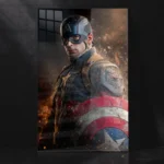 Captain America – Courage Forged in the Face of Destruction Metal Poster