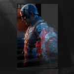 Captain America – Defender of Honor, Shield of the Nation Metal Poster