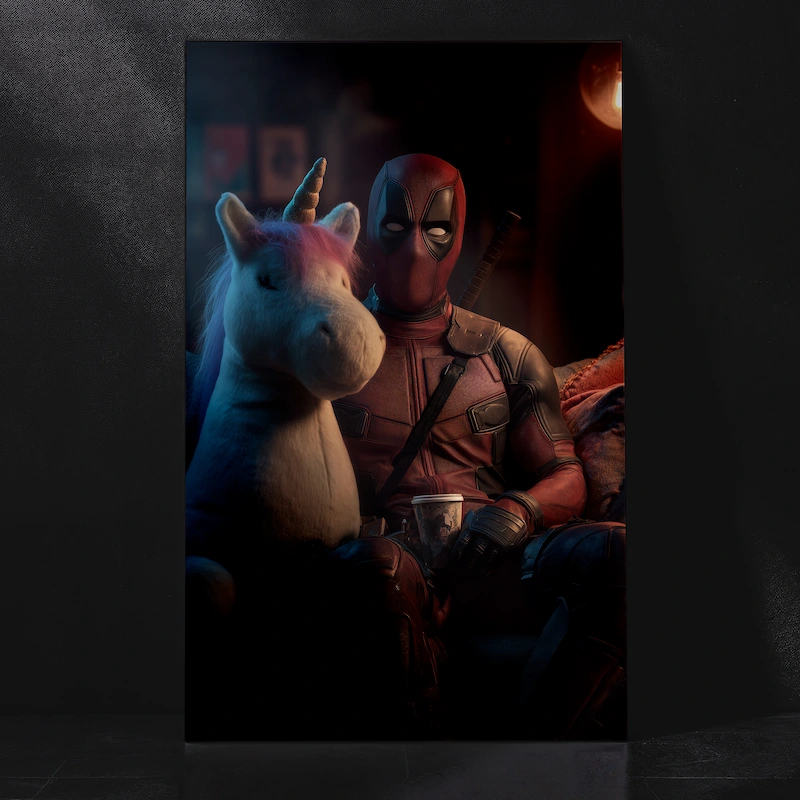 Deadpool Cool and Casual Marvel Superhero Room Metal Poster