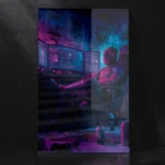 Deadpool Gaming at Desk in Casual Pose Metal Poster