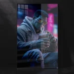 Relaxed Hulk Superhero Wall Decor Metal Poster