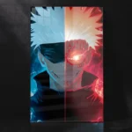 Gojo Sukuna Cursed Split Metal Poster
