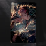 Ryomen Sukuna King of Curses Metal Poster