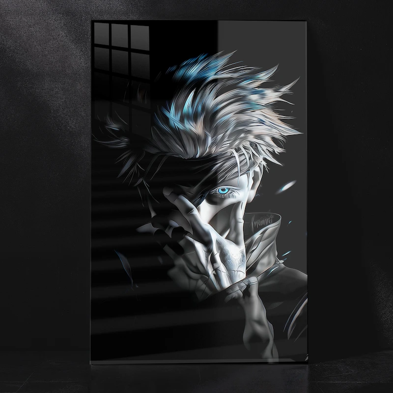 Gojo Satoru Cursed Energy Master Metal Poster