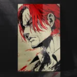 Red-Haired Shanks Iconic Yonko Warrior Metal Poster