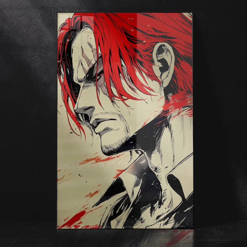 Red-Haired Shanks Iconic Yonko Warrior Metal Poster