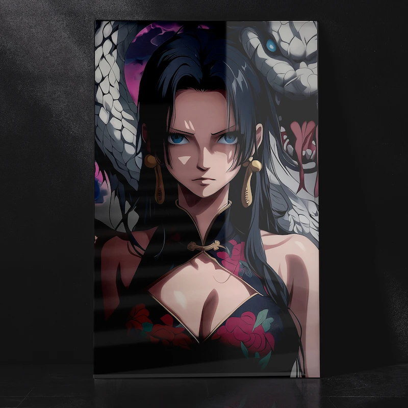 Boa Hancock Intense Pose One Piece Artwork Metal Poster