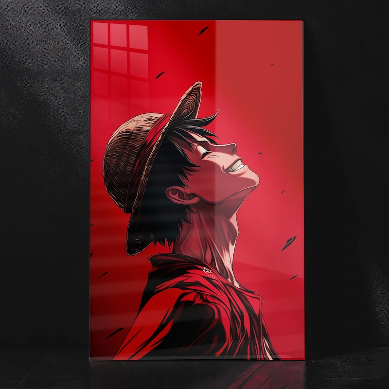 Monkey D. Luffy Iconic Straw Hat Metal Poster