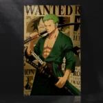 Zoro One Piece Legendary Swordsman Metal Poster