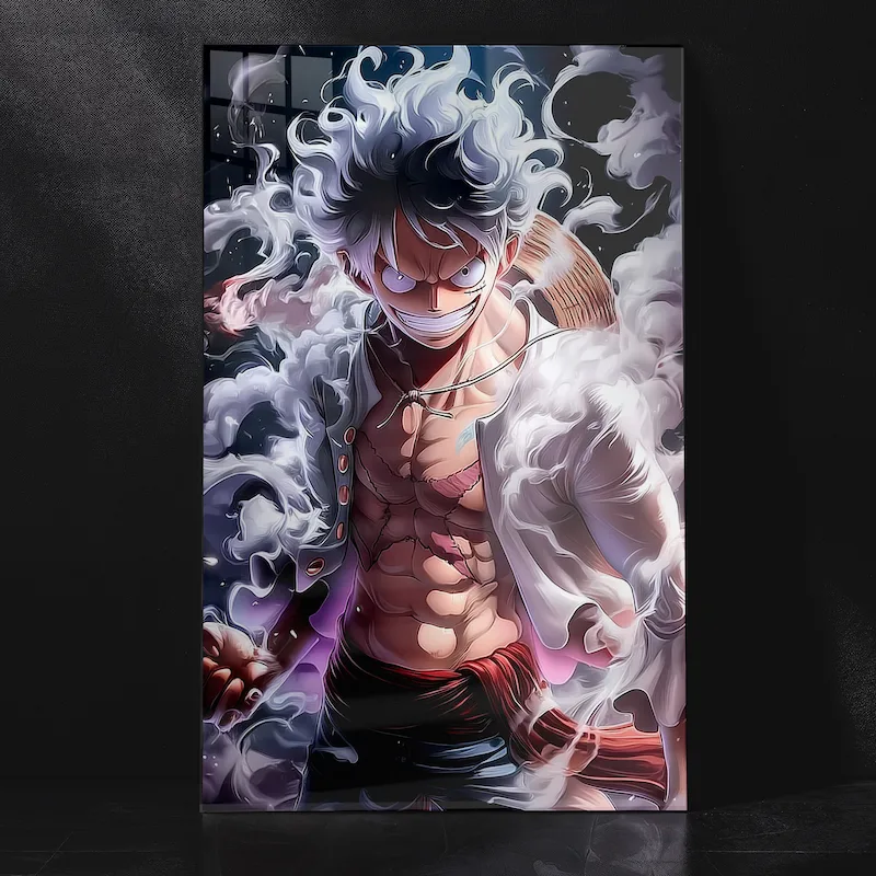Monkey D. Luffy Gear 5 Nika God Form Metal Poster
