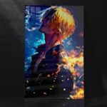 Sanji One Piece Smoking Pose Metal Poster
