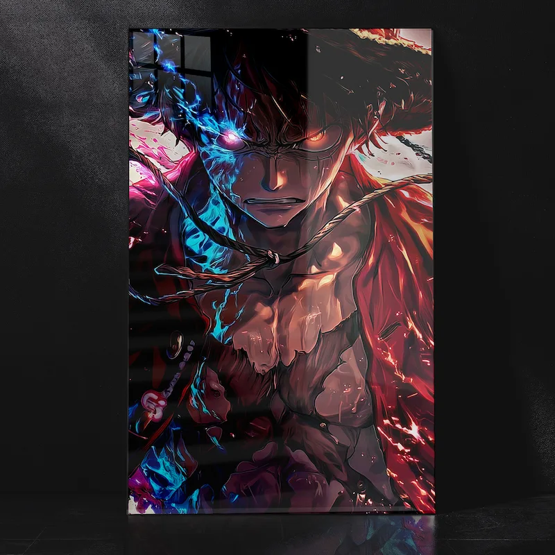 Monkey D. Luffy Fierce Pirate King Metal Poster