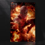 Spider-Man – Swinging Through the City with Style Metal Poster