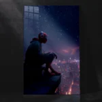 Spider-Man – Headphones On, Heroic Vibes Activated Metal Poster