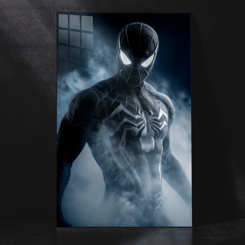 Spider-Man – Embracing the Dark Side of the Web Metal Poster