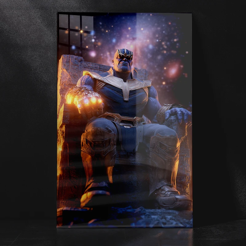 Thanos Ruler of Universe Epic Marvel Villain Metal Poster
