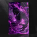 Marvel Black Panther Vibranium Energy Aura Artwork Metal Poster