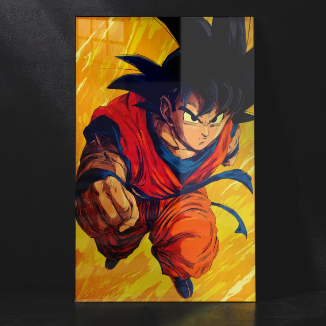 Goku Metal Poster-Epic Metal Wall Art