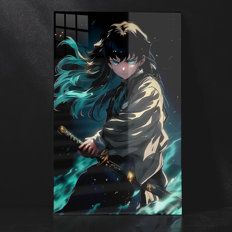 Muichiro Tokito The Mist Hashira Demon Slayer Metal Poster